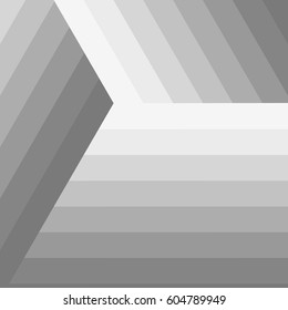 Abstract gray gradient hexagon background