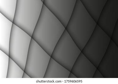 Abstract Gray Gradient Lattice Paper Cut Shapes Background