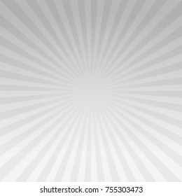 Abstract Gray gradient rays background. Vector EPS 10, cmyk