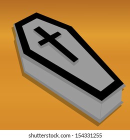 abstract gray grave on special orange background