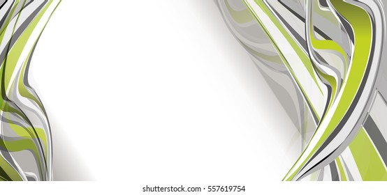 Abstract Gray and Green Background