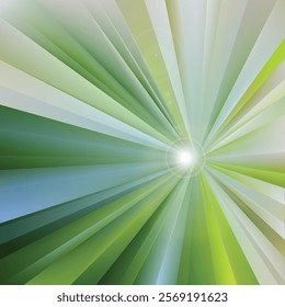 Abstract Gray Green Rays Background