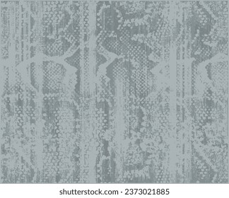 Abstract gray grey snake skin  textured pattern. Vector Illustration.