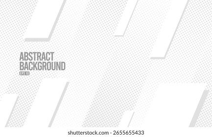 Círculo de semitono gris Abstractas: patrón de puntos suaves sobre fondo blanco, fondo abstracto profesional ideal para diseños y presentaciones.