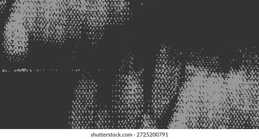 Puntillismo de semitono gris Abstractas sobre fondo negro