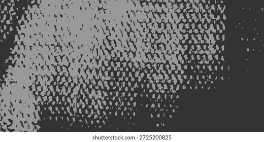 Puntillismo de semitono gris Abstractas sobre fondo negro