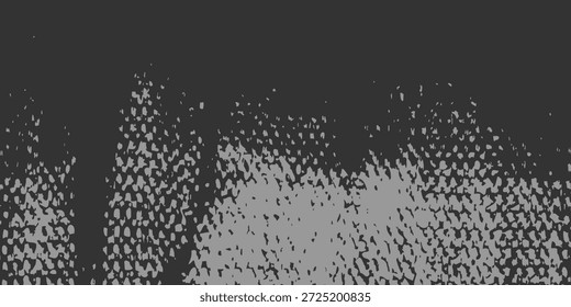 Puntillismo de semitono gris Abstractas sobre fondo negro