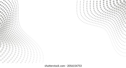 Abstract gray halftone texture background with copy space. Vector