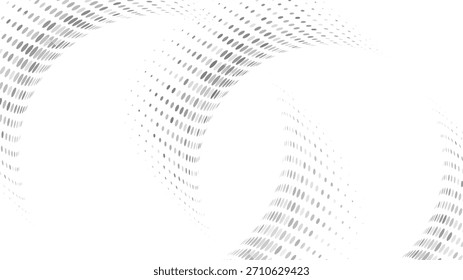 Abstrakter grauer Halbtonwellenhintergrund mit fließenden Punktmustern für moderne Präsentation, Corporate Design, Technologie-Banner, Website-Hintergrund und minimale kreative Projekte.