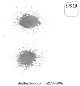 Abstract gray ink spot background. Vector illustration. Grunge texture for cards and flyers design. A model for the creation of digital brushes