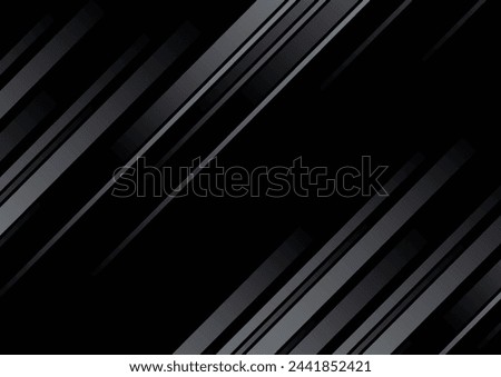 Abstract gray line and black background for business card, cover, banner, flyer. Vector illustration
