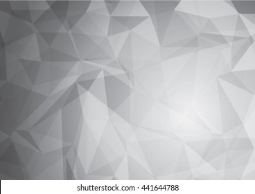 Abstract gray low poly