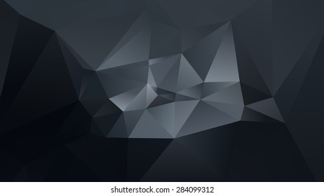 Abstract Gray Low Poly Background