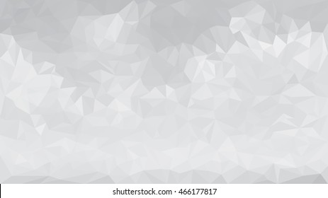 Abstract gray low polygon monochrome triangular mosaic background for business template design. Geometric grey vector gradient poly style rumpled triangle illustration.