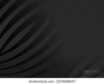 Abstract gray metal curves design modern luxury background vector illustration.