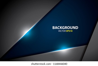 abstract gray metallic blue background vector