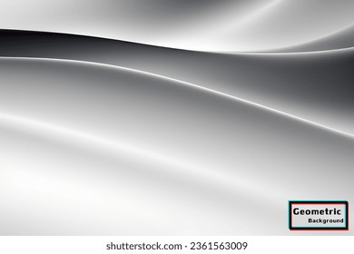 Fondo geométrico de la mezcla gris abstracta. Composición dinámica de formas. Ilustración vectorial.