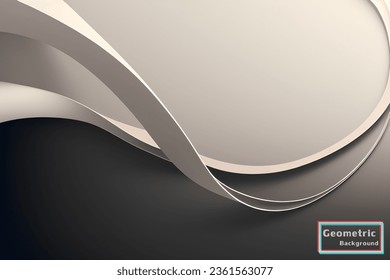 Abstract gray mix geometric background. Dynamic shapes composition. Vector illustration.