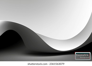 Abstract gray mix geometric background. Dynamic shapes composition. Vector illustration.