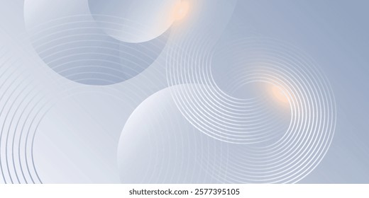 Abstract gray modern background with circle elements. Digital technology concept. Eps10