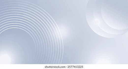 Abstract gray modern background with circle elements. Digital technology concept. Eps10