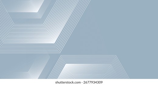 Fondo moderno gris Abstractas con Elementos hexagonales Vector simple moderno