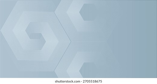 Fundo moderno cinzento abstrato com elementos hexágonos. Conceito de tecnologia digital. 
