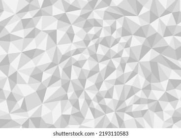 Abstract gray monochrome polygon background, geometric template for website, wallpaper, poster.