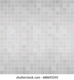 Abstract gray mosaic texture. Geometric background with mesh of squares or cells.