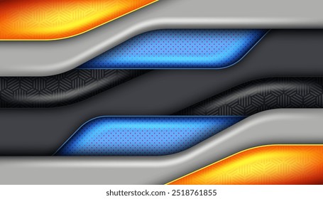 abstract gray overlap layer background