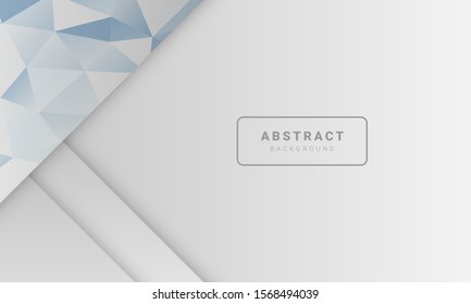 abstract gray overlapping background with diamond polygonal, white space