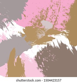 Abstract gray, pink and brown paint brush and strokes, scribble pattern background. colorful nice brush strokes and hand drawn backdrop. modern beautiful grunge and stripes pattern