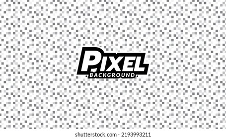 Abstract gray pixel background. Geometric mosaic wallpaper. Game background concept.