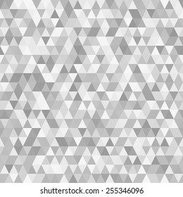 Abstract gray pixelated background, vector seamless pattern (saved in swatches panel), mosaic effect