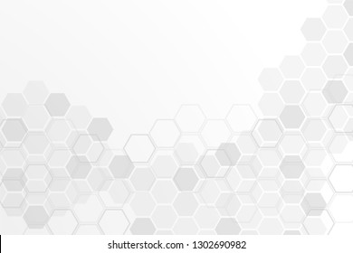 Abstract gray polygonal background template. Vector technology banner.