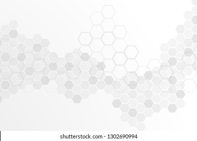 Abstract gray polygonal background template. Vector technology banner.
