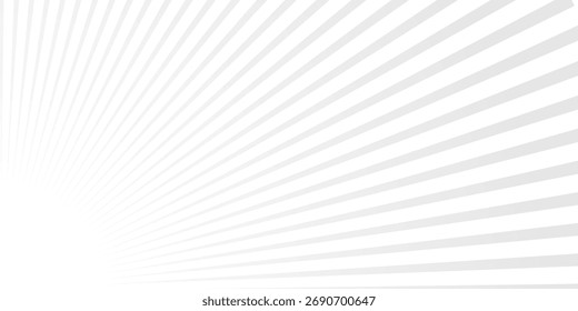 Abstract Gray Radial Lines Background, Sunburst Light Effect Design. Modern Trendy design in Vector Illustration
