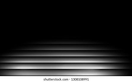 Abstract of The gray rectangles on black background 