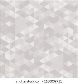Abstract gray retro triangle. Grey pattern of geometric shapes. Pink gradient mosaic backdrop. Geometric hipster triangular background, vector
