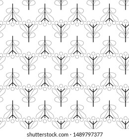 Abstract gray seamless pattern. Fashion graphic background design. Modern stylish abstract texture. Design monochrome template for prints, textiles, wrapping, wallpaper, website. Vector illustration.