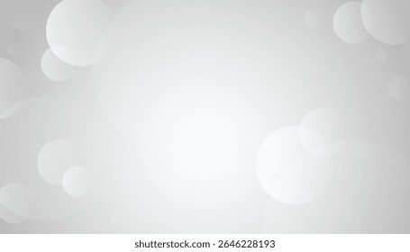 Abstract gray shiny glitter decorative on white background with soft light. Vector illustration