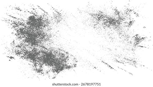 Textura cinzenta abstrata manchada espalhada por um fundo branco com densidade variável.