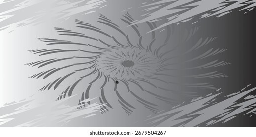 Diseño espiral gris Abstractas con bordes texturizados