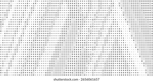 Fondo de mosaico de píxeles cuadrados grises Abstractas. Ilustración vectorial moderna
