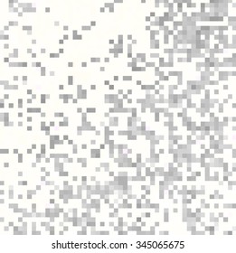 Abstract gray square pixel mosaic background