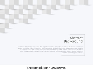 Abstract gray squares paper texture. Vector background 3D paper art style backdrop can be used in cover design, book design, poster, cd cover, flyer, website backgrounds or advertising.