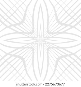 Abstract gray star with line on white seamless. Fashion graphic background design. Modern abstract texture. Monochrome template for prints, textiles, wrapping, wallpaper. Vector illustration