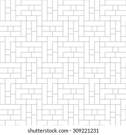 Abstract gray striped geometric seamless background brick wall. Vector illustration