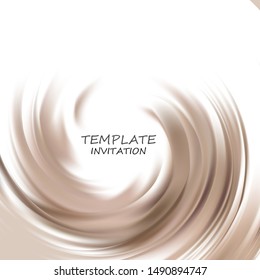 
Abstract gray swirl background. Invitation Template Design