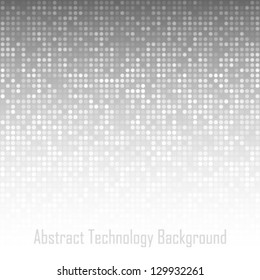 Abstract Gray Technology Background, vector illustration